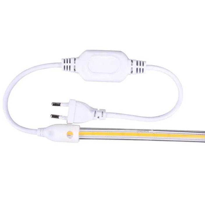 Ярка LED Лента на 220V COB IP67 3000К/6000К с цял диод