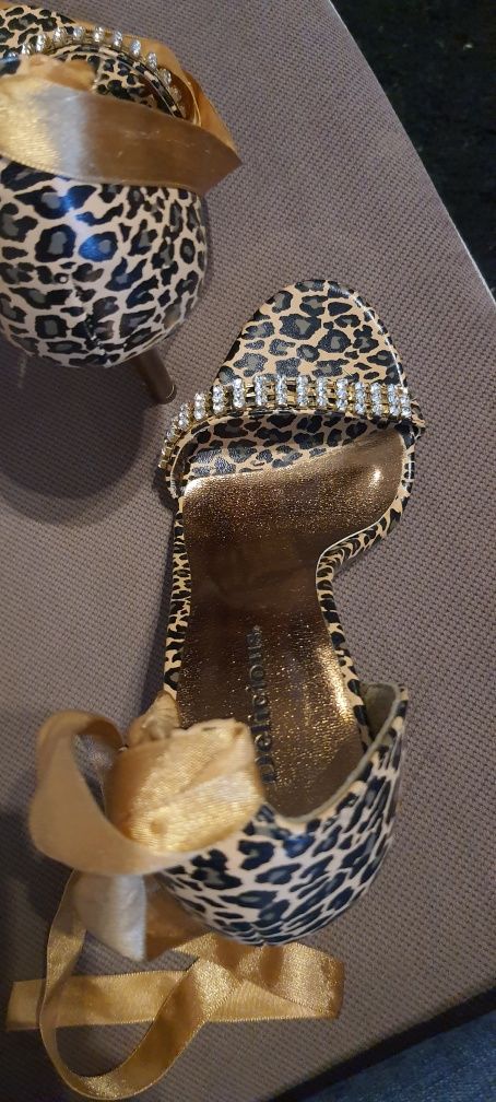 Sandale elegante leopard