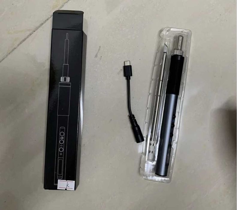 Letcon portabil profesional cu varfuri T12 si port USB C