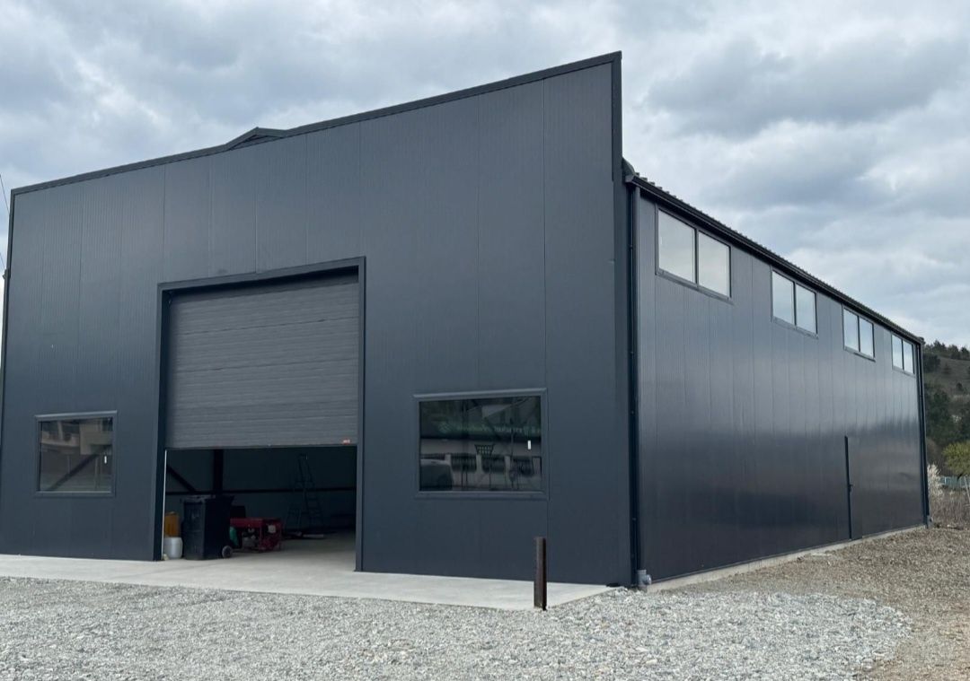Vând hala metalică demontabila 14x50