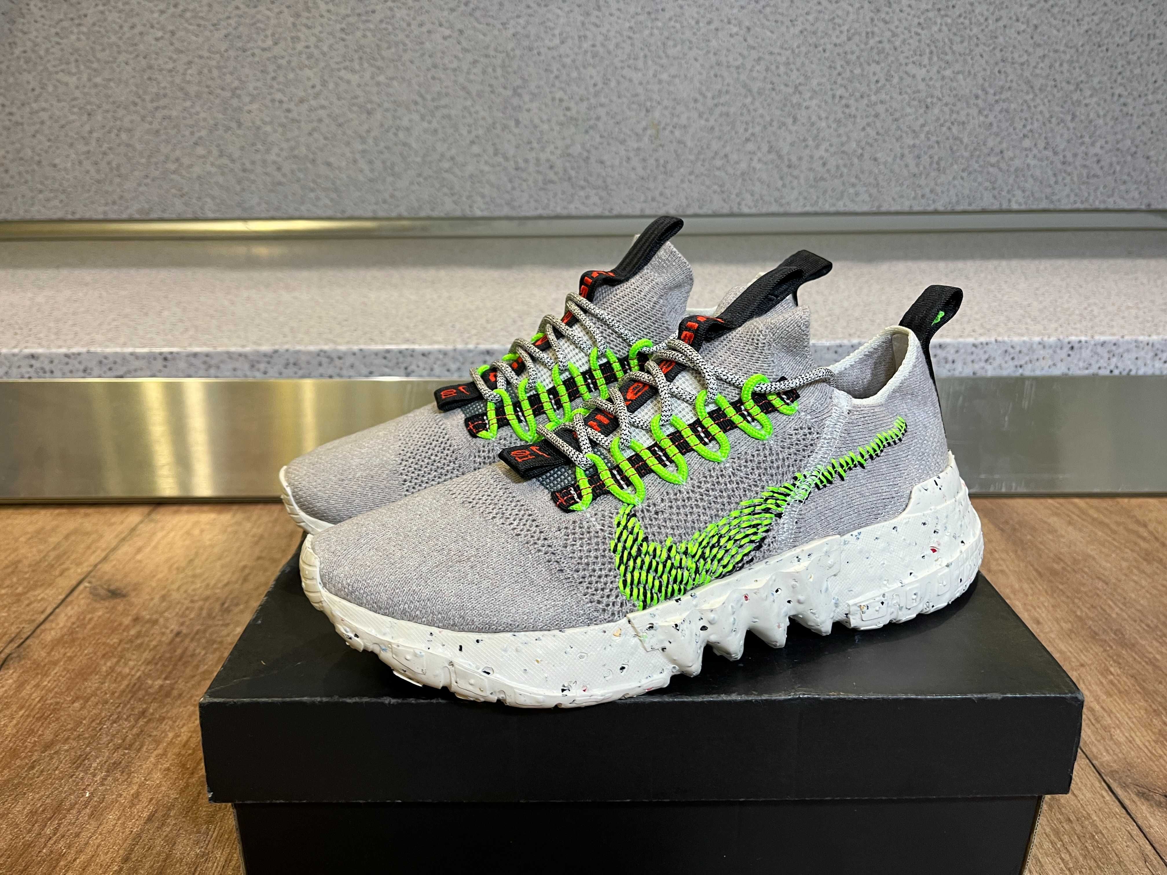 ОРИГИНАЛНИ *** Nike Space Hippie 01 "Vast Grey/Electric Green/Black"