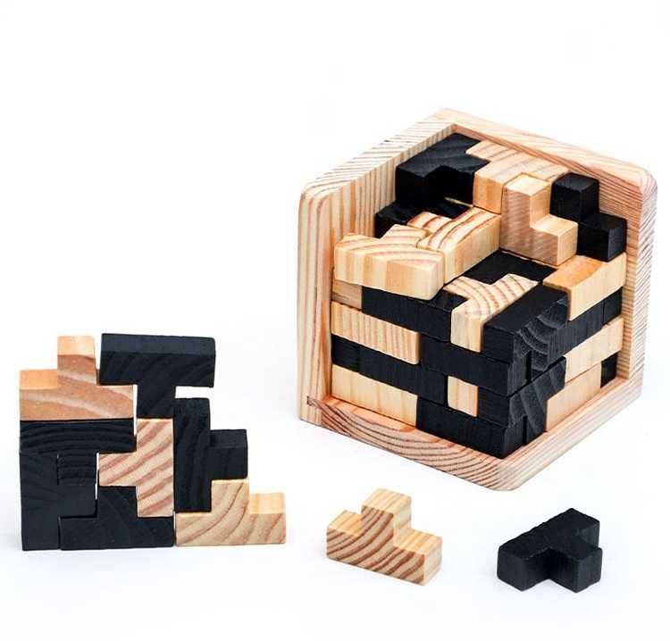Подарочная Деревянная Головоломка Tetris. Развивашка. Логика. Моторика