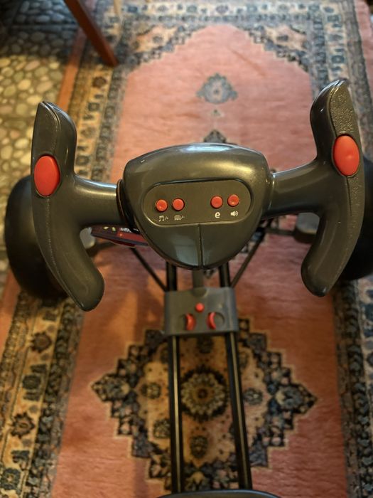 Kart Electric Pliabil Pentru Copii, 3-7 Ani, Negru, 12V, 4,5 Ah