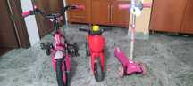 Motocicleta electrica,bicicleta și 2 trotinete pentru copiii