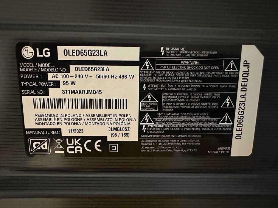 tv lg oled ,diagonala 165