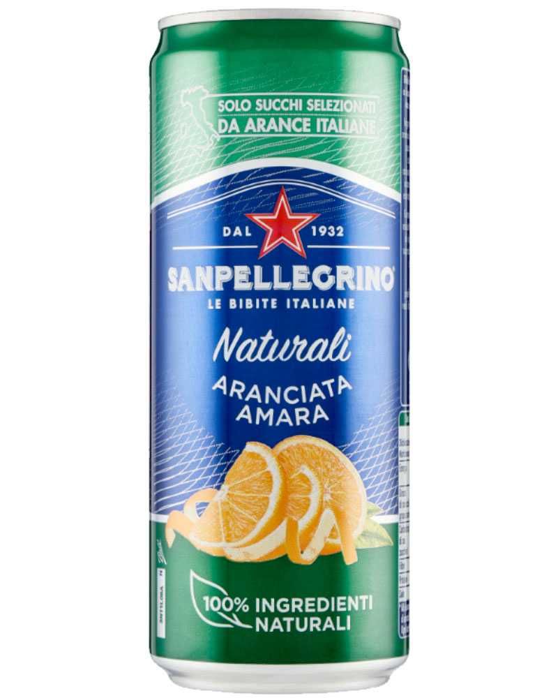 газирана напитка SAN PELLEGRINO ARANCIATA AMARA 330ml кен