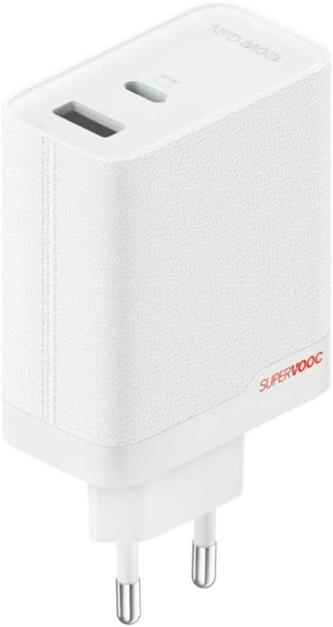 OnePlus SuperVOOC 120W Dual Ports GaN Power Adapter Kit Оригинално зар