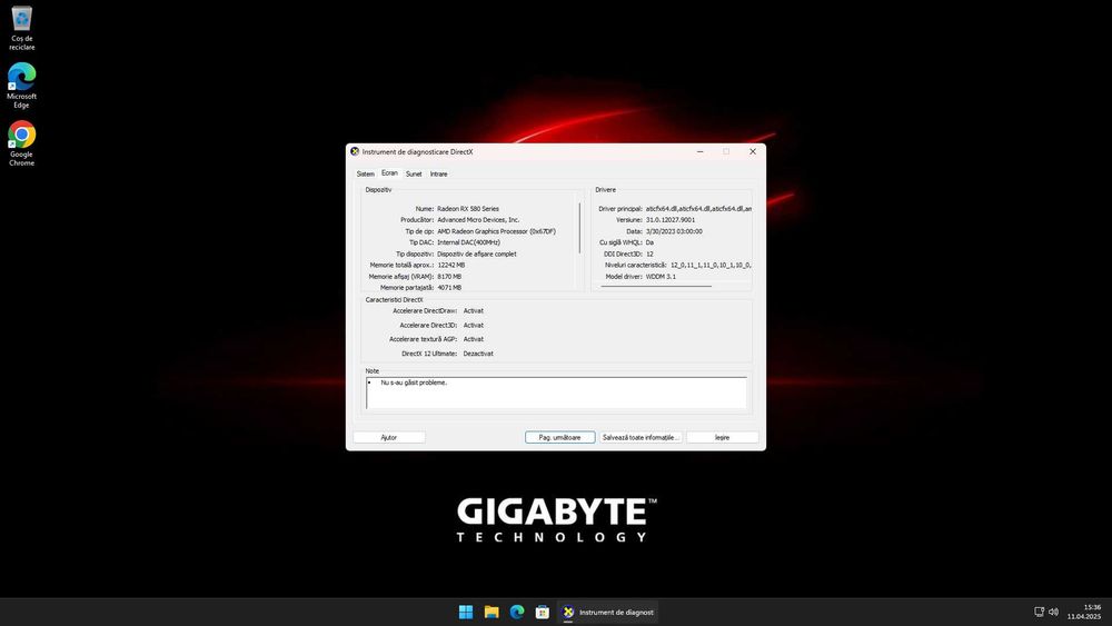 PC + Monitor Asus VS247NR 24” – i5-6500T | RX580 8GB
