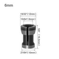 Bucsa elastica freza 6mm, 6,35 mm (1/4) sau 8 mm