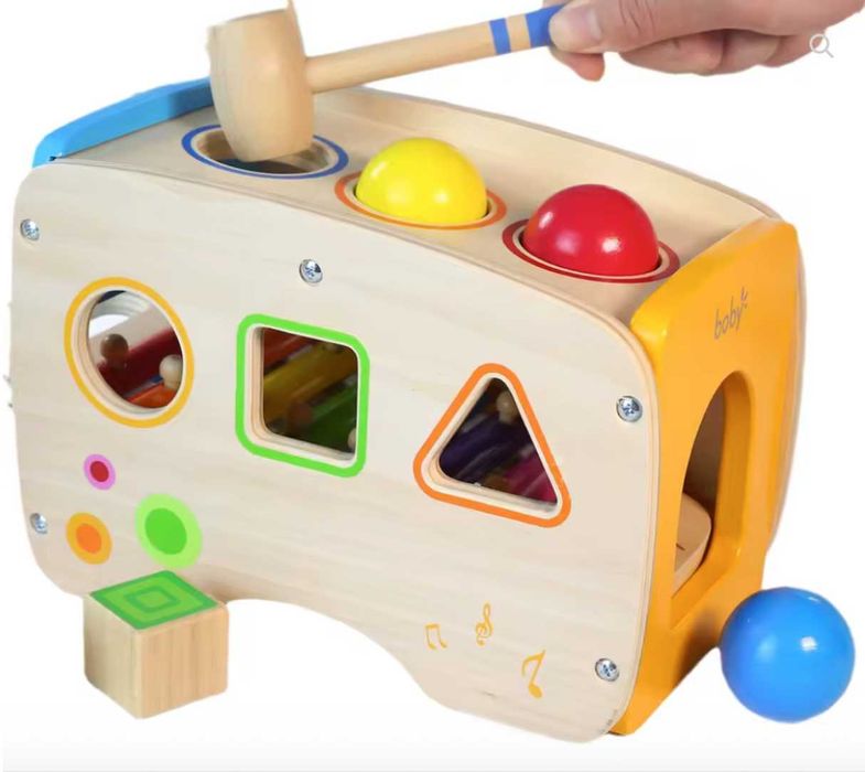 Дървена образователна играчка за бебета