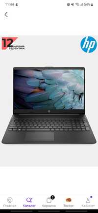 Ноутбук НР15s Intel Core
i3-1215U, 4ГБ DDR4 RAM, 256 ГБ
SSD 15.6"HD
i3