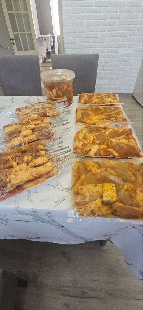 Сочный шашлык из Филе Утки,Курица голень,бедра Алель