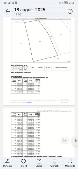 Terenuri de vânzare Localitatea Poiana ilvei jud Bistrița Năsăud...