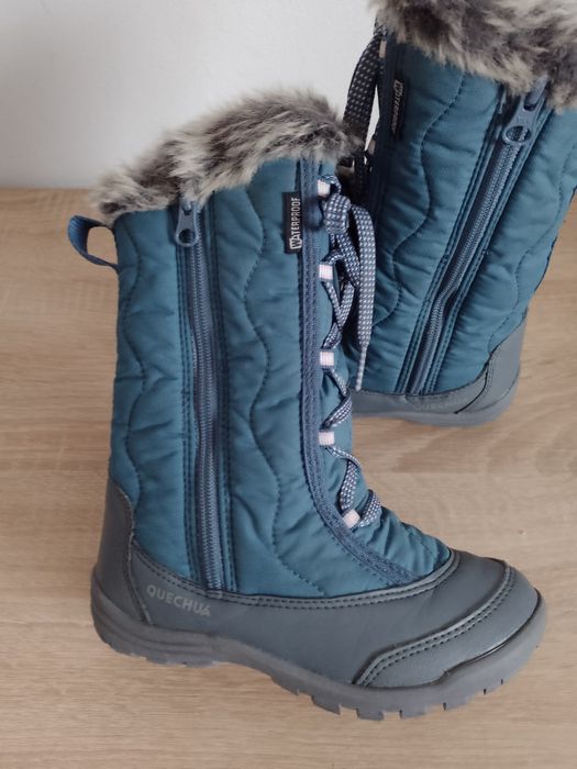 Cizme impermeabile îmblănite pentru copii