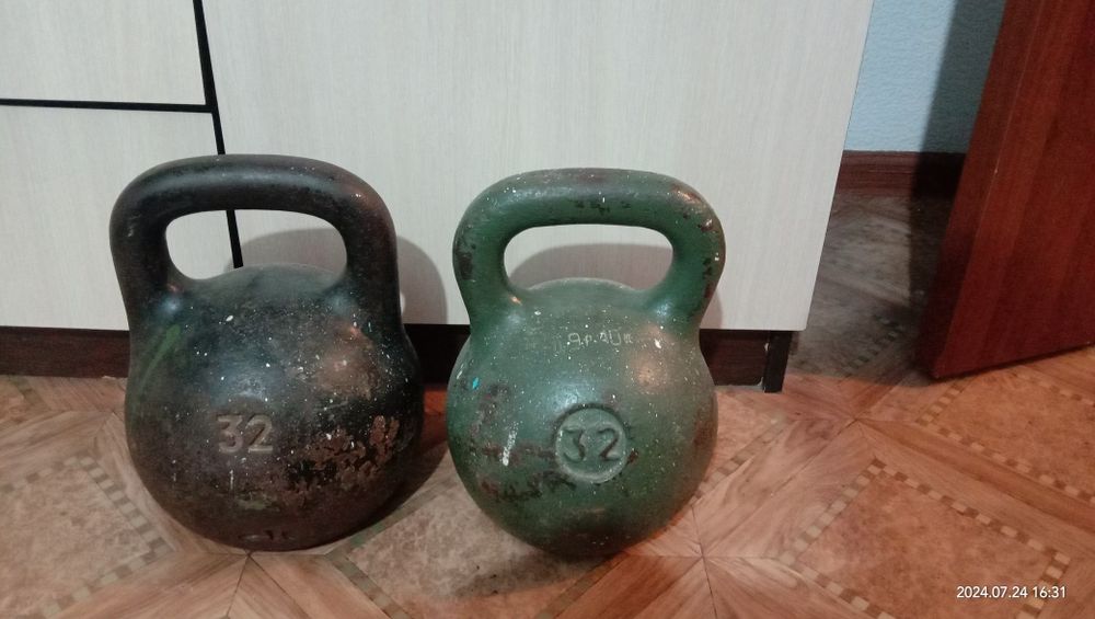 Гири 32кг, в хорошем состоянии