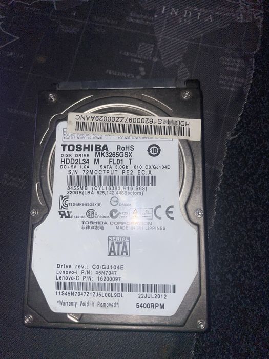 HDD от ноутбука 320 gb