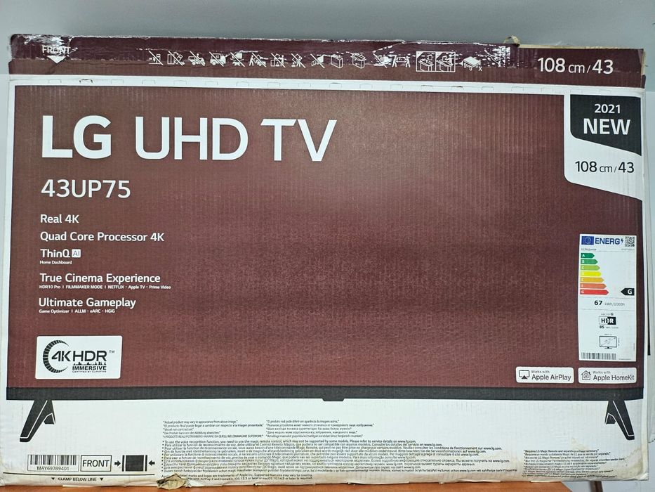 Televizor LG smart, 4k Ultra HD, LED, 108 cm, nou