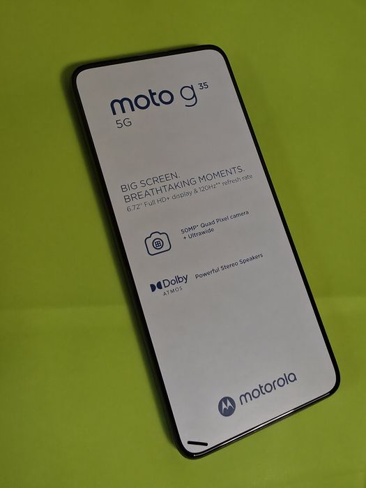 ***ЧИСТО НОВ 256GB Motorola g35 5G Yettel Гаранция 2028г. Black  Черен
