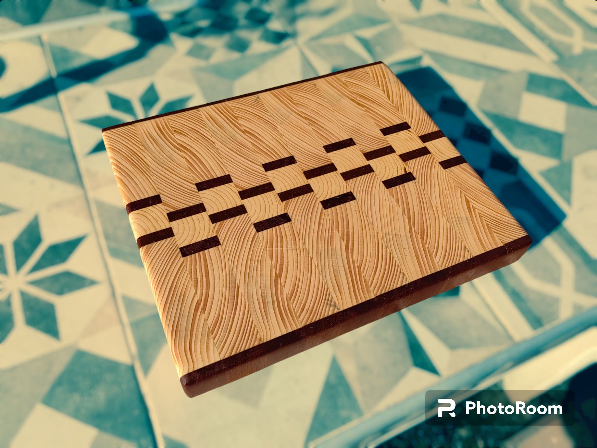 Кухненска дъска за рязане енд грейн (end grain) дъска тип Мастършеф
