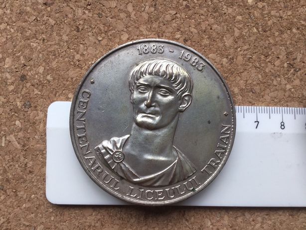 Medalie Traian bronz argintat