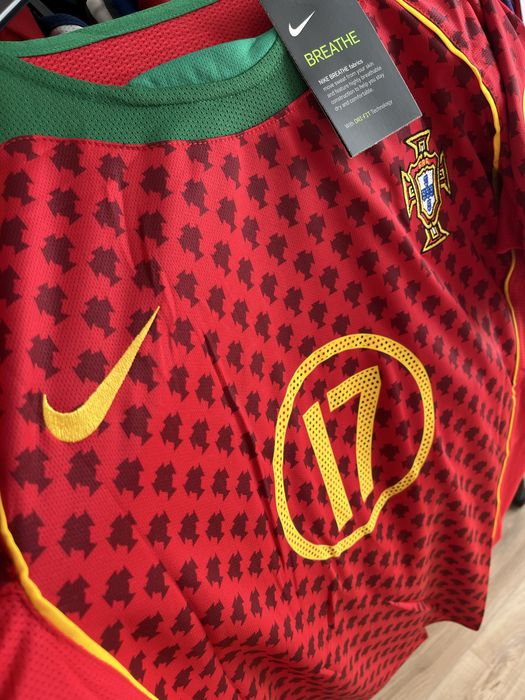 Tricou Portugalia Portugal Euro 2004 cu Cristiano Ronaldo 17 M