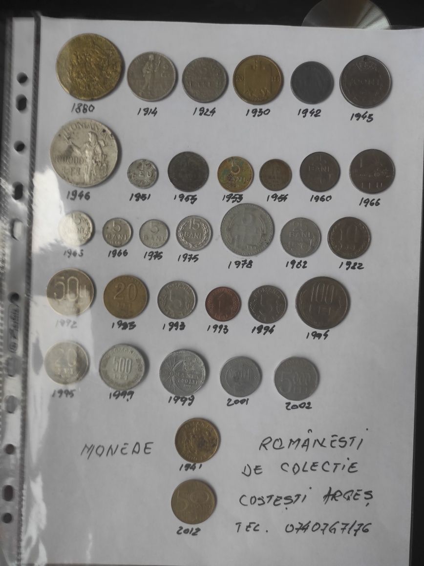 Vand monede și bancnote de colectie
