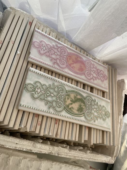 Кафель бордюрный