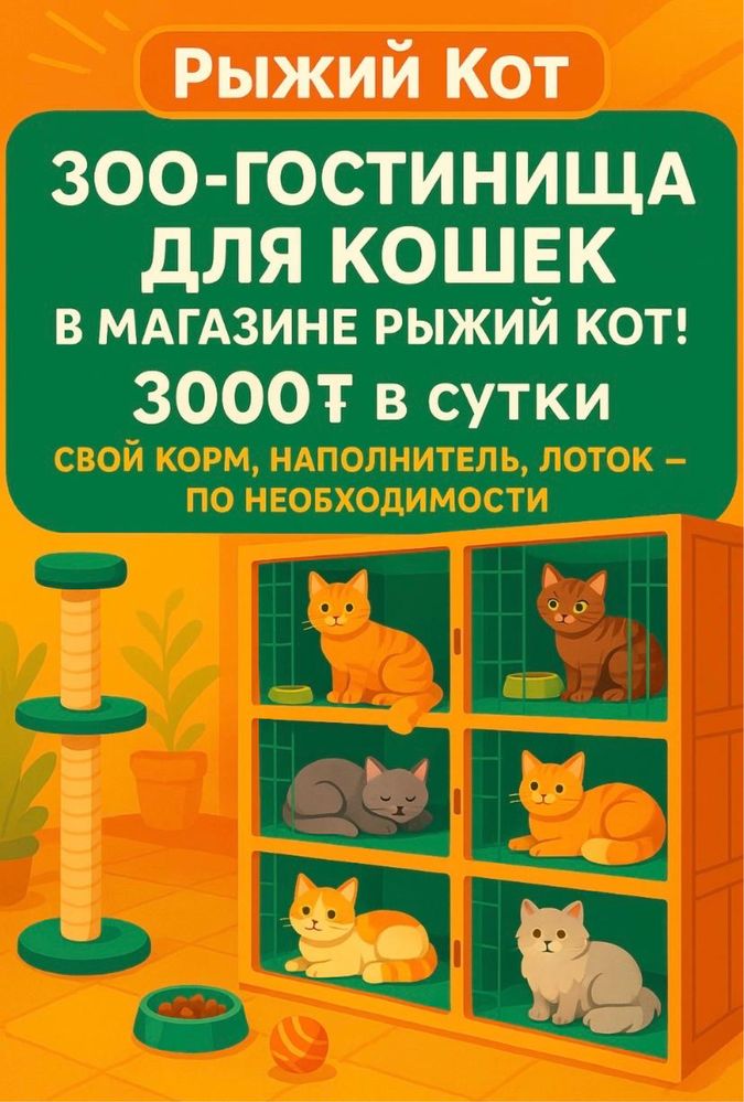 Зоогостиница  для кошек