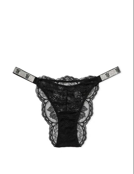 Victoria's Secret - Chiloti Brazilieni Satin, Dantela cu pietre VS.