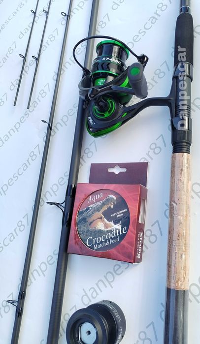 SET FEEDER Lanseta SEEKER 3,60m 180gr +Mulineta SPARKLER 4000+150m fir