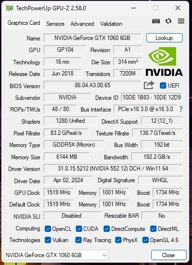 Placa video KFA2 GeForce® GTX 1060 OC REDBLACK, 6GB GDDR5X, 192-bit