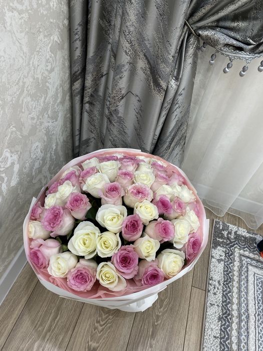 51 шт роза сатылады!!! ГОЛЛАНСКИЕ СВЕЖИЕ БУТОНЫ