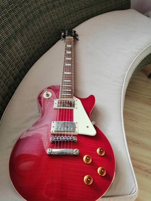 Eлектрическа китара Epiphone Les Paul Standard Plustop Pro/Wine Red
