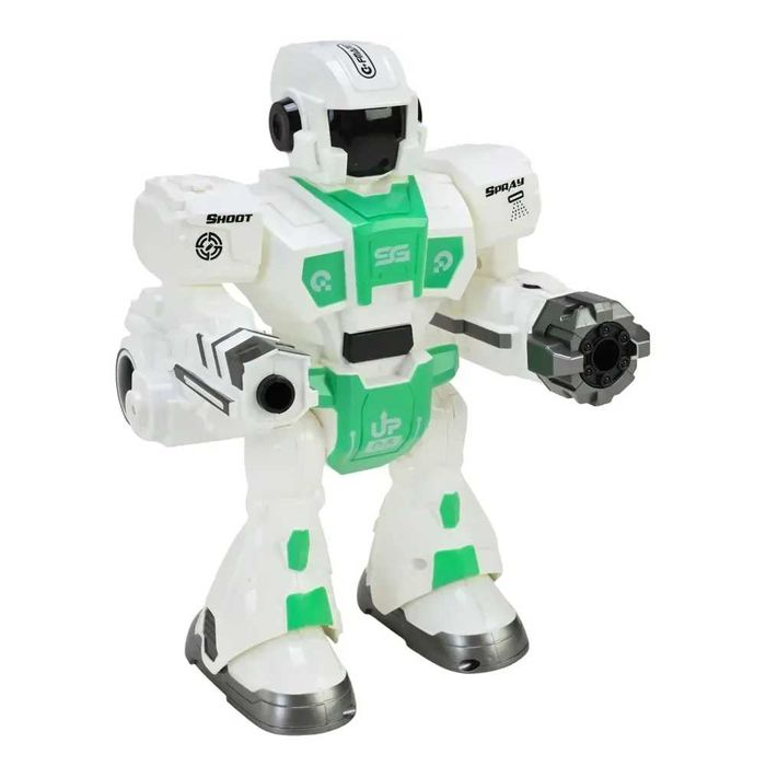 Робот с дистанционно - ходи, стреля, произвежда пара, светлина и звук
