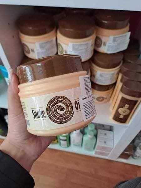 Маска за коса със змийска мас