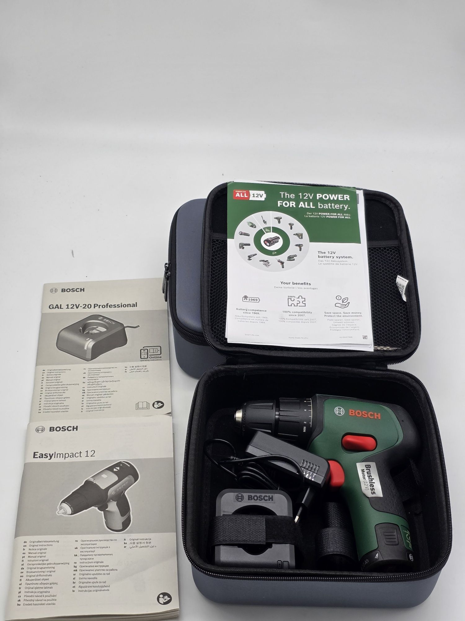 Bosch EasyImpact 12 - Masina de gaurit si insurubat cu percutie cu 2 a
