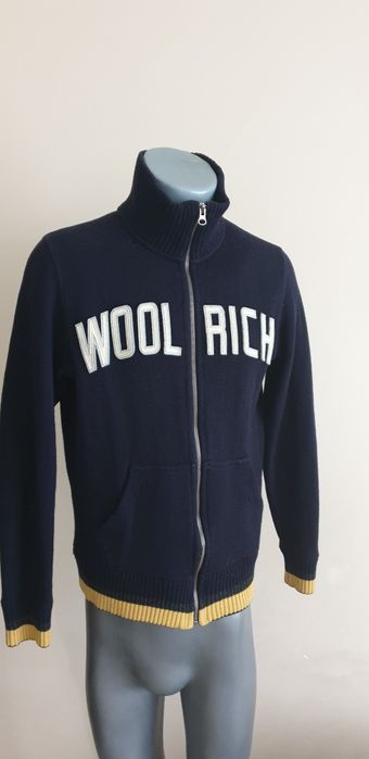 WOOLRICH Made in Italy Wool/Cotton Full Zip Mens  Size M  Цял Цип!