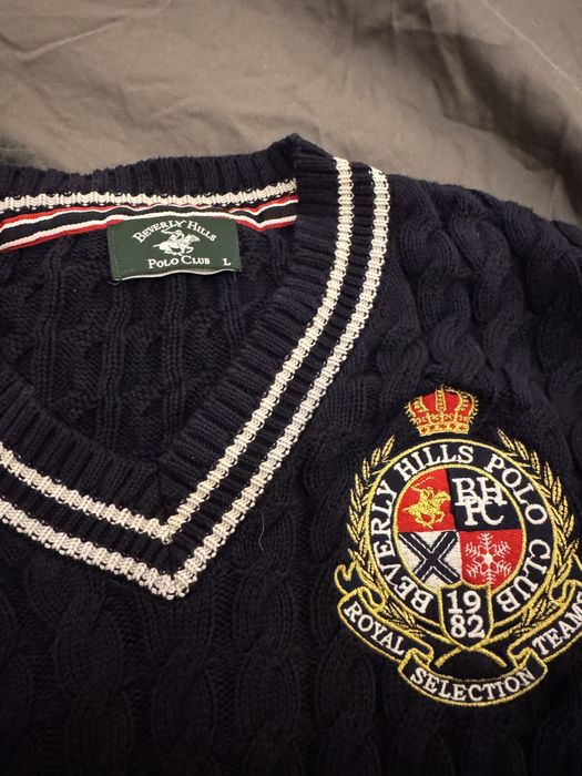 Пуловер Polo Club Beverly Hils размер L тъмносин