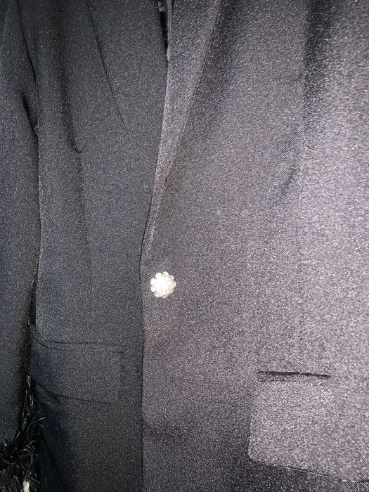 Черно сако с пера Хс