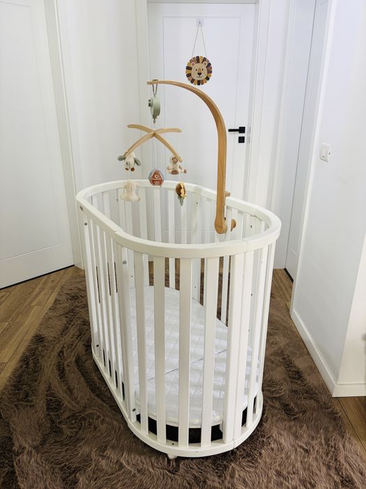 Patut transformabil 9 in 1 + saltea si accesorii