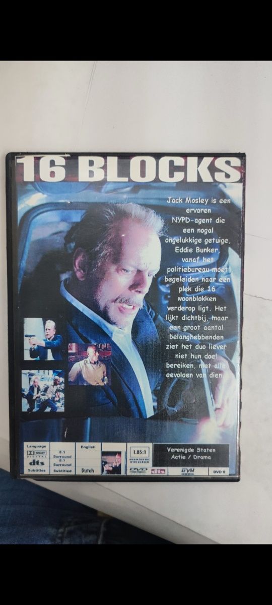 Film 16 books Bruce Willis dvd vechi acțiune cd blu Ray
