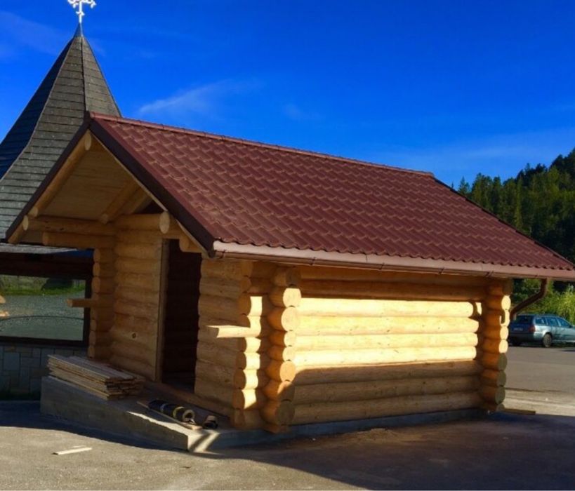 Cabane din lemn rotund