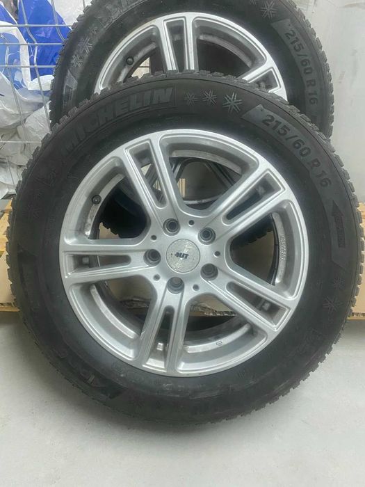 4бр. алуминиеви джанти 5X112 с гуми 215/60/16