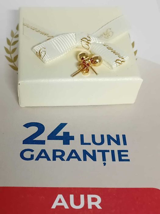 Cercei aur 14k 0.88g [Tomesti-b:31811] -Garantie 2 ani!