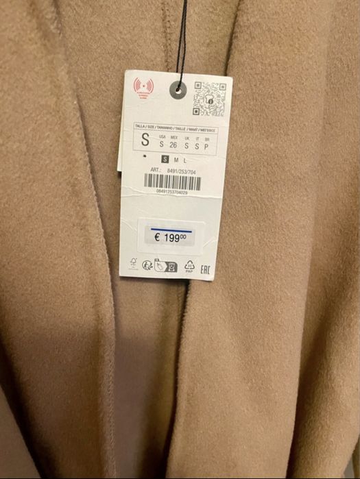 Palton Zara ~ 100% lana