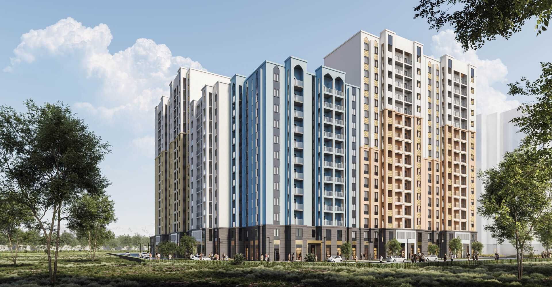 1-xonali xonadonlar | 1-к. квартиры ЖК Assalom Bog'lar - Golden House