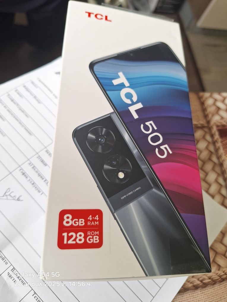 Чисто нов TCL 505 4+4gb ram/128gb rom