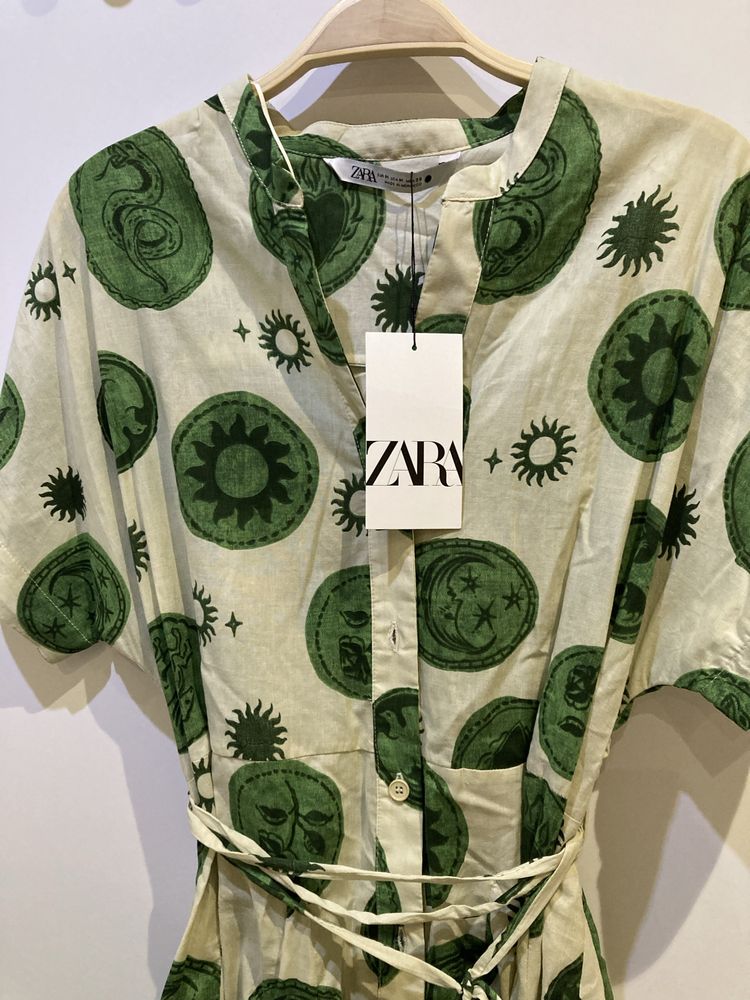 Нова памучна рокля Зара ХС / ZARA XS