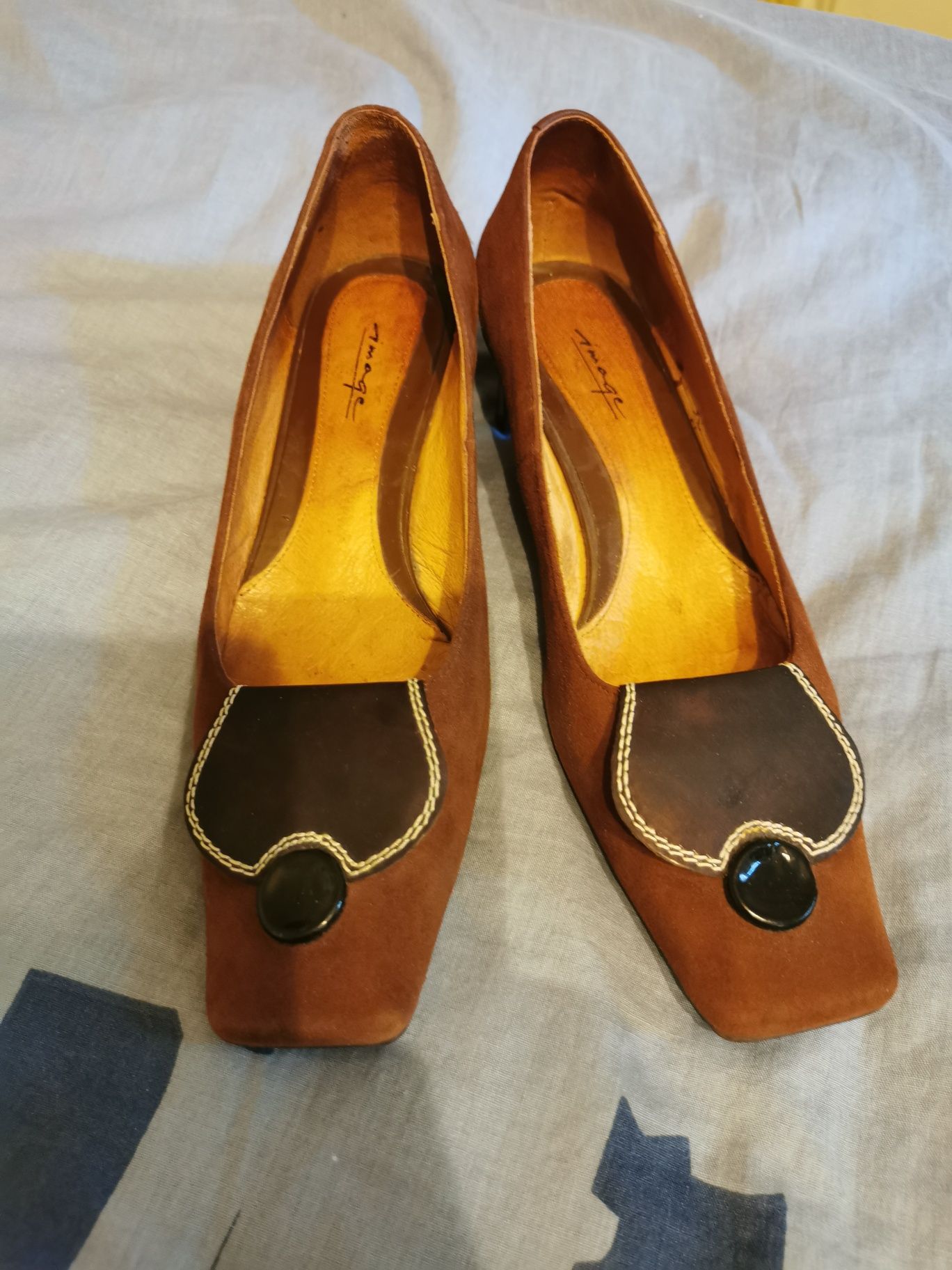 Pantofi stiletto piele întoarsă