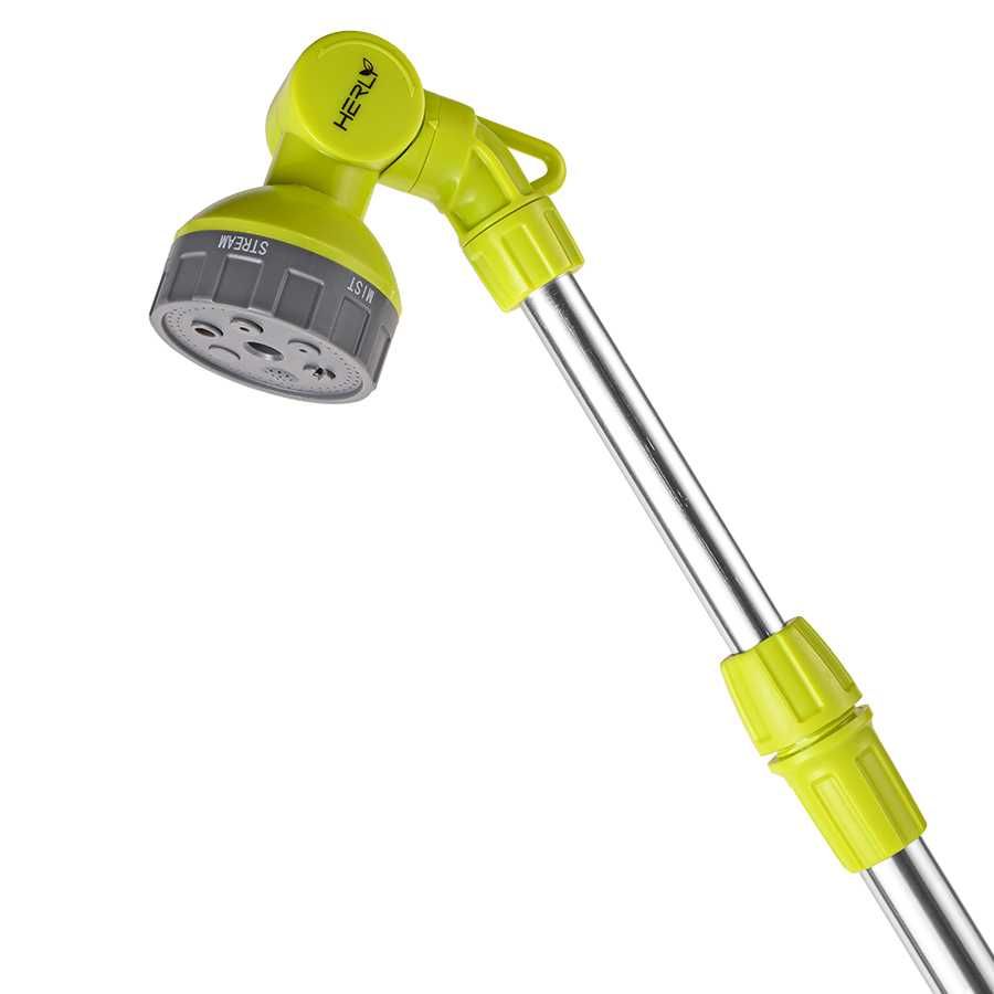 Пистолет поливен телескопичен HERLY-S, от90до144см, 6-функции,алуминии